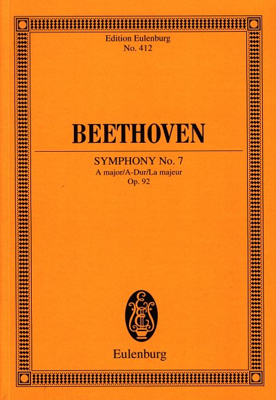 L. v. Beethoven: Sinfonie 7 A-Dur Op 92 Eulenburg Studienpar