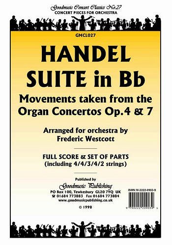 G.F. Händel: Suite in Bb, Stro (Pa+St)