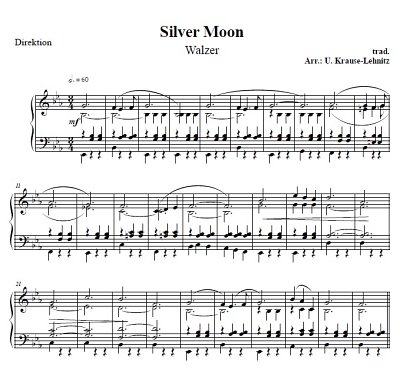 U. Krause-Lehnitz: Silver Moon, Blaso (Pa+St)