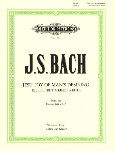 J.S. Bach: Jesus bleibet meine Freude, VlKlav (KlavpaSt)