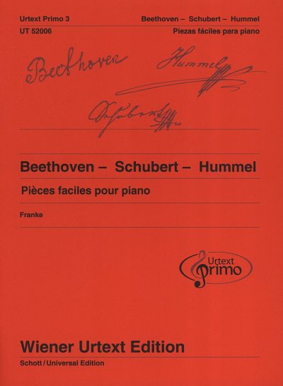 J.N. Hummel: Pieces faciles pour piano avec conseils p, Klav