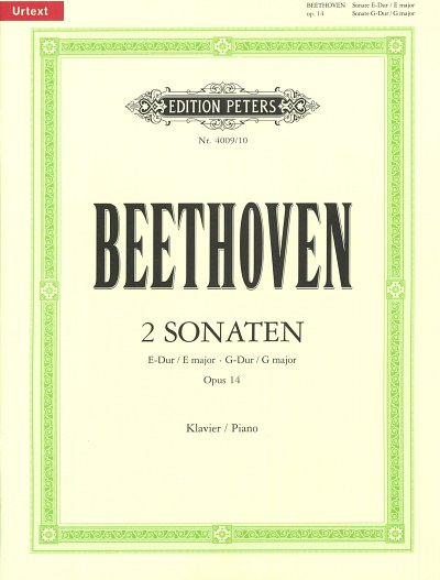 L. van Beethoven: 2 Sonaten für Klavier - Nr. 9 E-Dur op. 14; 1 · Nr. 10 G-Dur op. 14; 2