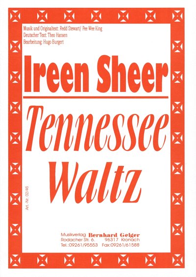 I. Sheer: Tennessee Waltz, Blaso (Dir+St)