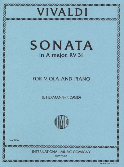 A. Vivaldi: Sonata A Major Rv 31 Op 2 N 2 (Bu)