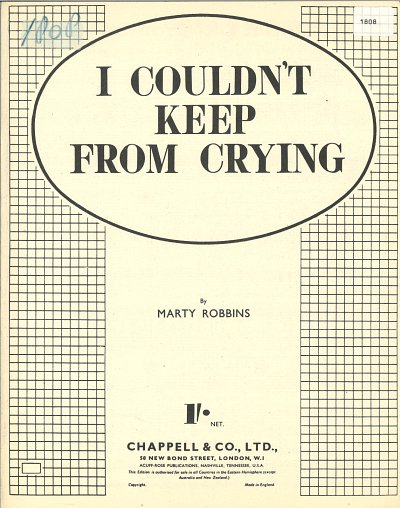 Marty Robbins: I Couldn't Keep From Crying