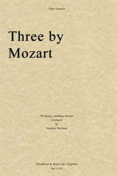 W.A. Mozart: Three by Mozart (Pa+St)