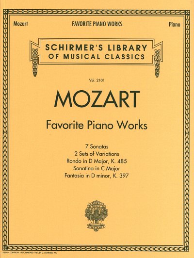 W.A. Mozart: Mozart - Favorite Piano Works, Klav
