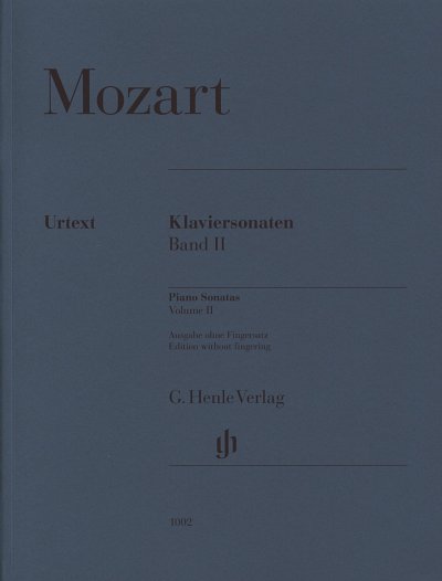 W.A. Mozart: Klaviersonaten II (ohne Fingersatz), Klav