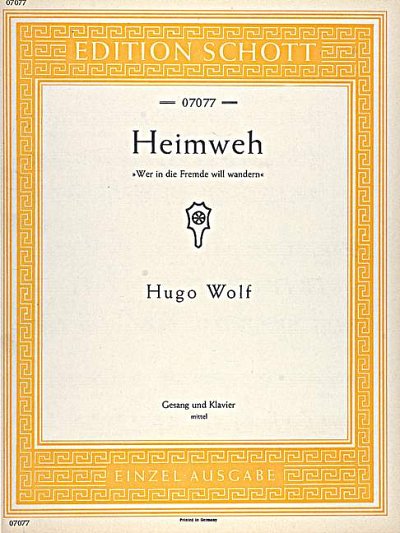 DL: H. Wolf: Heimweh, GesMKlav