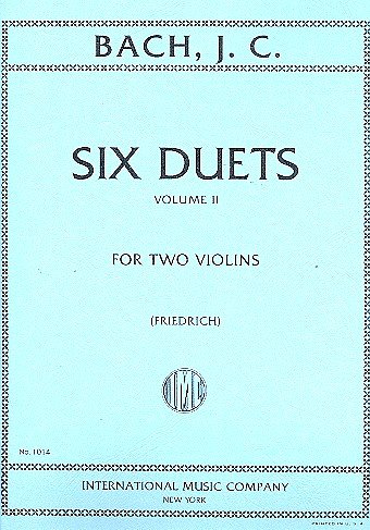 J.S. Bach: 6 Duetti Vol. 2 (Friedrich)
