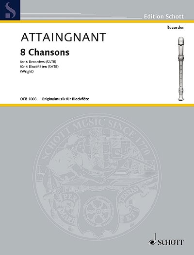 DL: P. Attaingnant: 8 Chansons, 4Blf (Sppa)