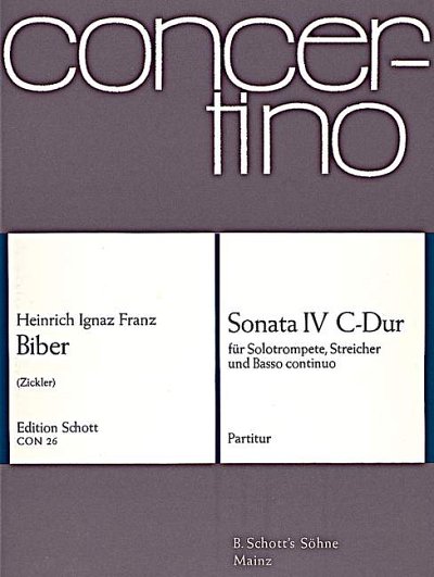 DL: H.I.F. Biber: Sonata IV C-Dur, TrpStrBc (Part.)