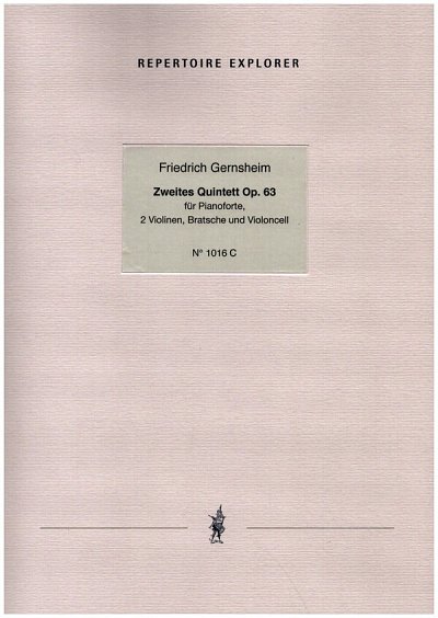 F. Gernsheim: Zweites Quintett op. 63, 2VlVaVcKlav (Stsatz)