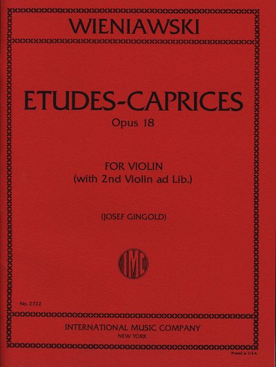 H. Wieniawski: Etudes-Caprices op. 18, 1-2Vl (Sppa)