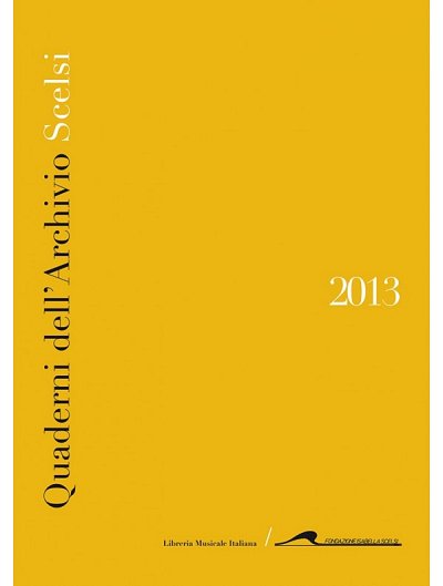 M. Baroni: Quaderni dell'Archivio Scelsi 2013 (Bu)