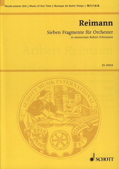 A. Reimann: Sieben Fragmente für Orchester , Orch (Stp)