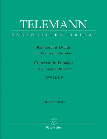 G.P. Telemann: Konzert D-Dur TWV 51:D9, VlOrch (Part)