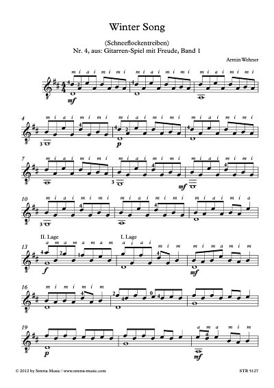 DL: A. Wehner: Winter Song Nr. 4, aus: Gitarren-Spiel mit Fr