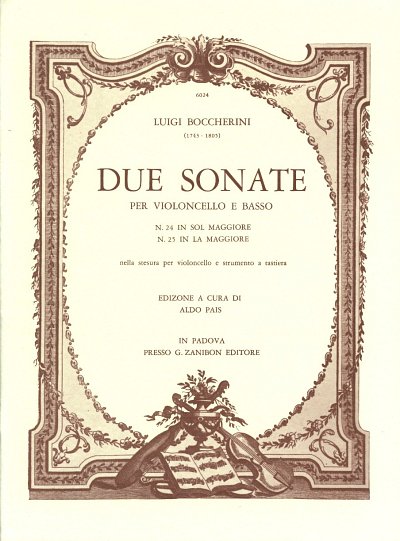 L. Boccherini: Sonate (2) (G 24 E 25) (Part.)