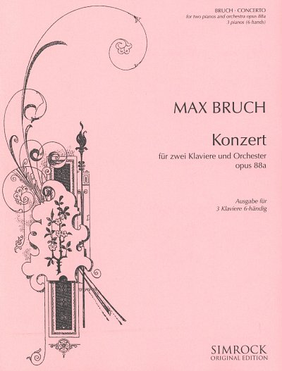 M. Bruch: Konzert für zwei Klaviere und Orcheste, 3Klav (KA)