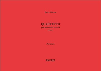 B. Olivero: Quartetto, VlVlaVcKlav (Pa+St)