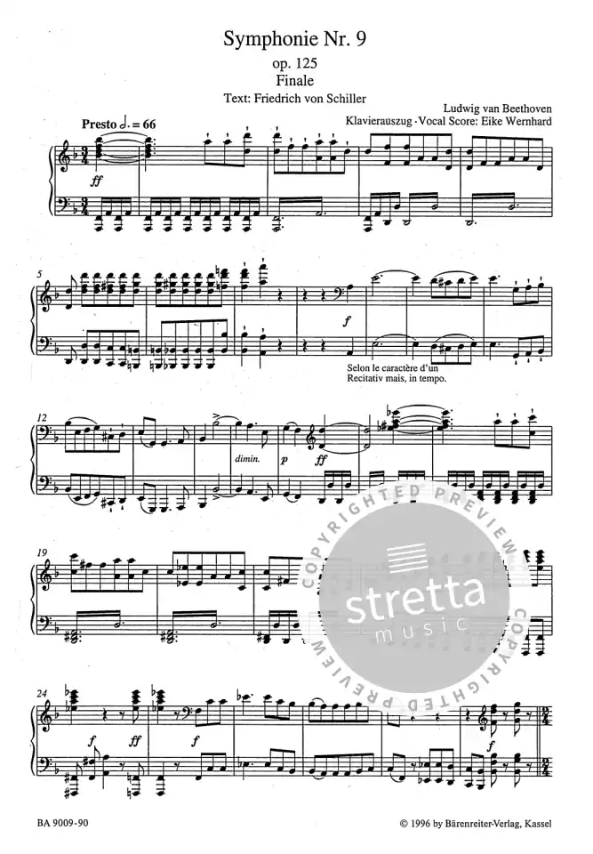 L. v. Beethoven: Symphonie Nr. 9 d-Moll op, 4GesGchOrch (KA) (1)
