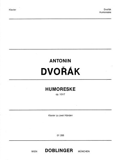 A. Dvorak: Humoreske Ges-Dur op. 101/7, Klav