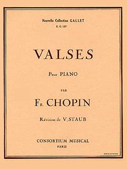 F. Chopin: Valses, Klav