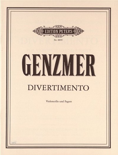 H. Genzmer: Divertimento für Violoncello und Fagott (1981)