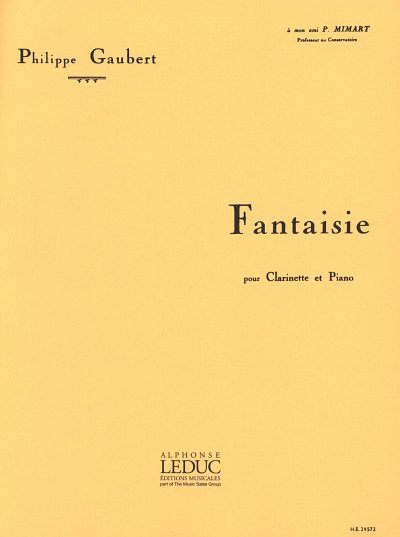P. Gaubert: Fantasy for Clarinet and Piano, KlarKlv (Bu)