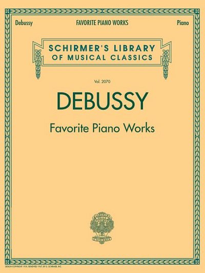 C. Debussy: Schirmer Library of Classics Volume 2070, Klav