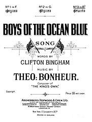 DL: C. Bingham: Boys Of The Ocean Blue, GesKlav