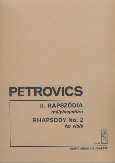 E. Petrovics: Rhapsodie Nr. 2, Va