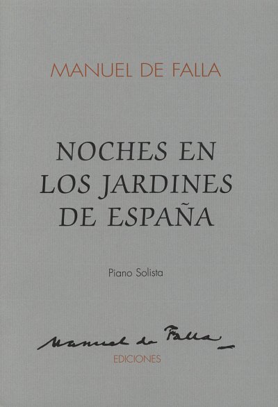 M. de Falla: Noches En Los Jardines De España, Klav
