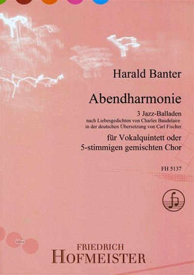 H. Banter: Abendharmonie für 5 Stimmen (gem Chor) (Part.)