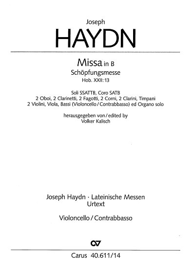 J. Haydn: Missa solemnis in B, SolGChOrch (VcKb)
