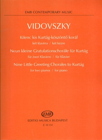 L. Vidovszky: 9 kleine Gratulationschor, Klav4m;2Klav (Sppa)