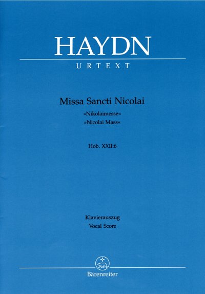 J. Haydn: Missa Sancti Nicolai Hob. XXII:, 4GesGchOrchO (KA)
