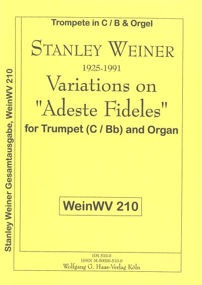 S. Weiner: Variations on Adeste fideles, We, TrpOrg (OrpaSt)