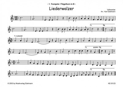 (Traditional): Liederwalzer, Blaso/Jublas (Dir+St)