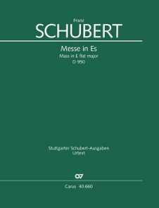 F. Schubert: Messe in Es D 950, 5GesGchOrch (Vl1)