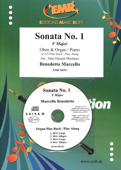 B. Marcello: Sonata No. 1, ObKlv/Org (+CD)