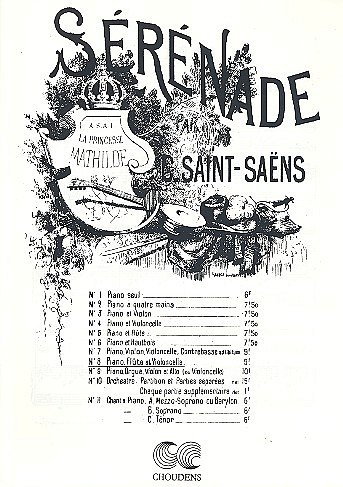 C. Saint-Saëns: Serenade (Bu)