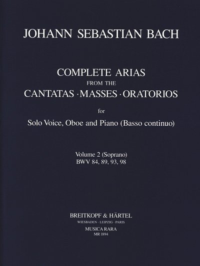 J.S. Bach: Arien 2 + Sinfonien Aus Kantaten Messen 