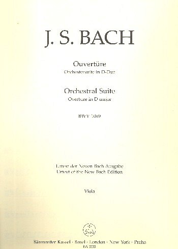 J.S. Bach: Ouvertuere, OrchBc (Vla)