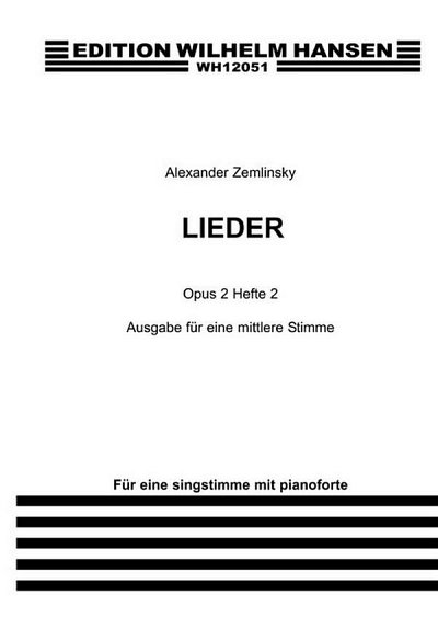 Lieder Op.2 Book 2, GesMKlav