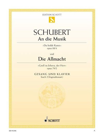 DL: F. Schubert: An die Musik / Die Allmacht, GesHKlav