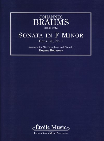 J. Brahms: Sonata Op. 120/1 in F minor, ASaxKlav (KlavpaSt)