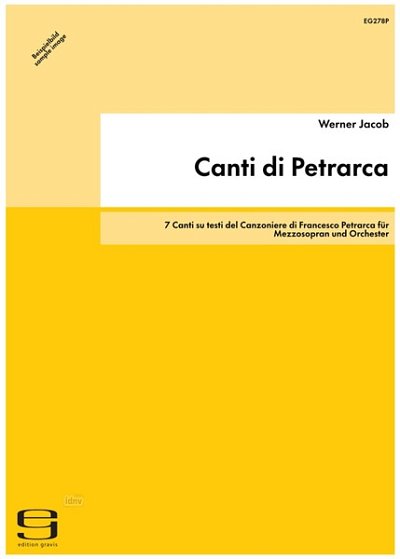 Jacob Werner: Canti Di Petrarca