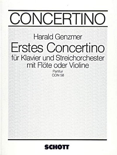 DL: H. Genzmer: Erstes Concertino (Part.)